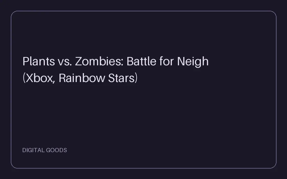 Plants vs. Zombies: Battle for Neighborville™ (Xbox, Rainbow Stars) — 5000 + 1500 Rainbow Stars